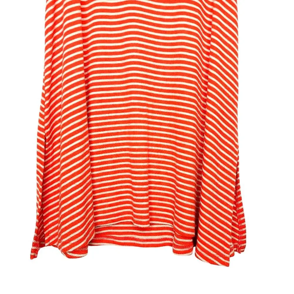 Anthropologie Puella Striped Mock Neck Ribbed Tunic Top, Made in USA, Size Small - Picture 6 of 9